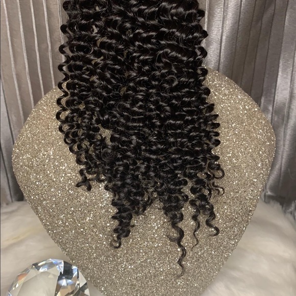 Human hair ponytail Kinky Curly - Picture 2 of 2